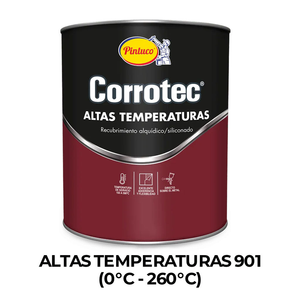 Alta Temperatura 901 Negro 0 - 260°C Galón - Pintuco