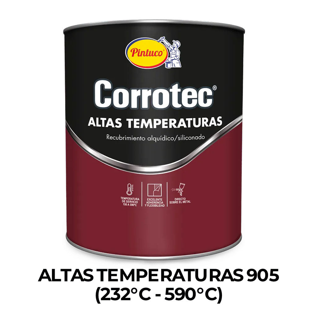 Alta Temperatura 905 Aluminio 232 - 590°C Galón - Pintuco