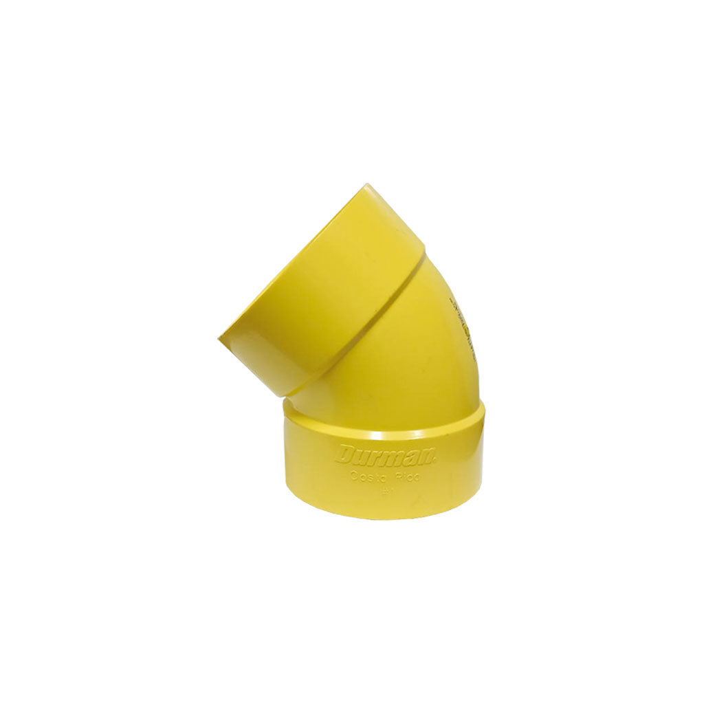 Codo PVC 45° CxC Sanitario - Durman