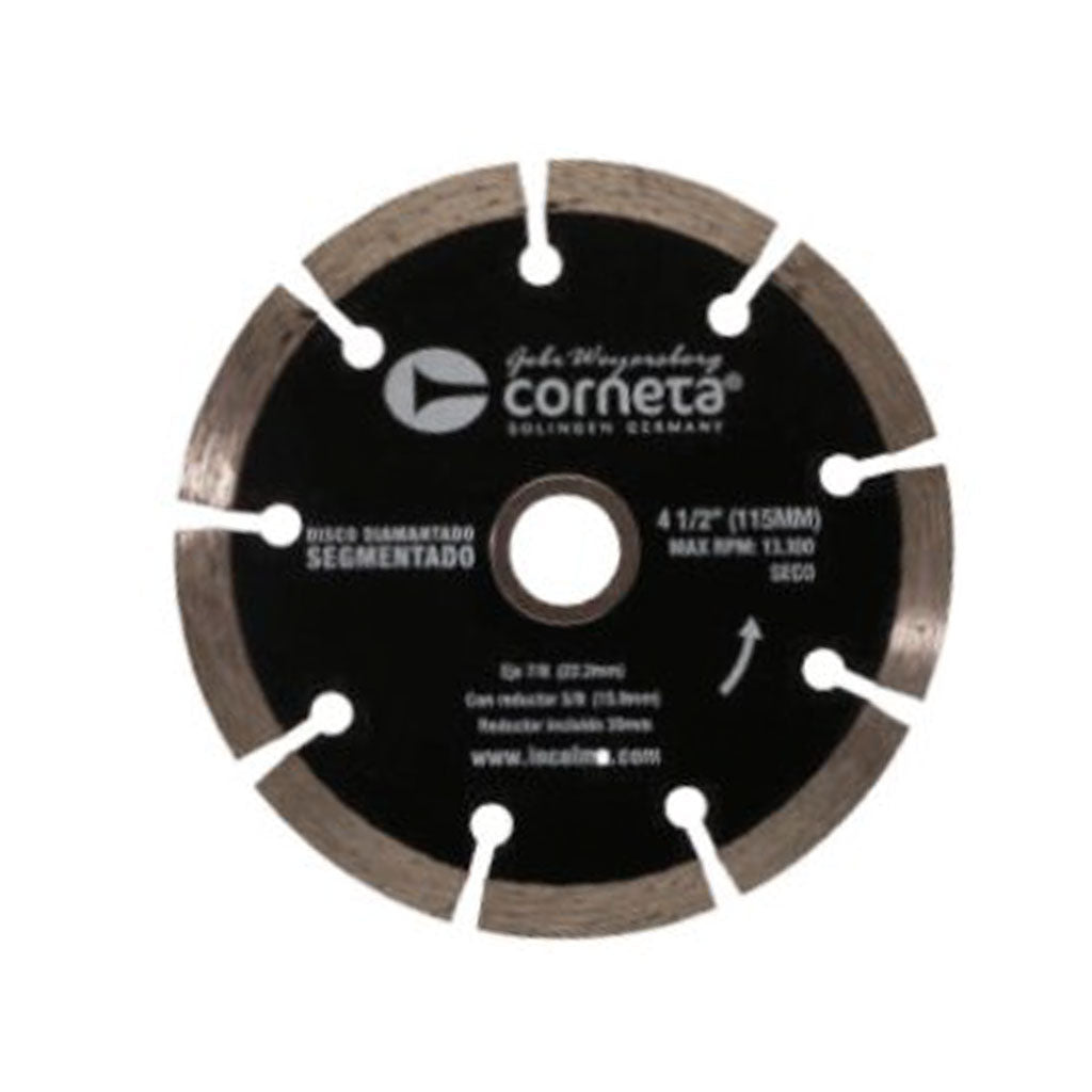Disco Diamantado Segmentado 4.5" - Corneta
