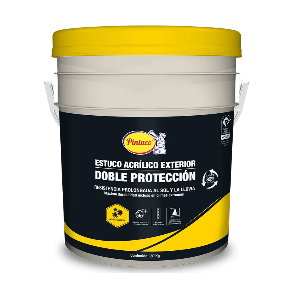 Estuco Acrilico Exterior Blanco - Pintuco