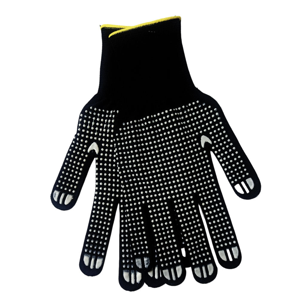 Guante Poliester Negro PVC - Goya