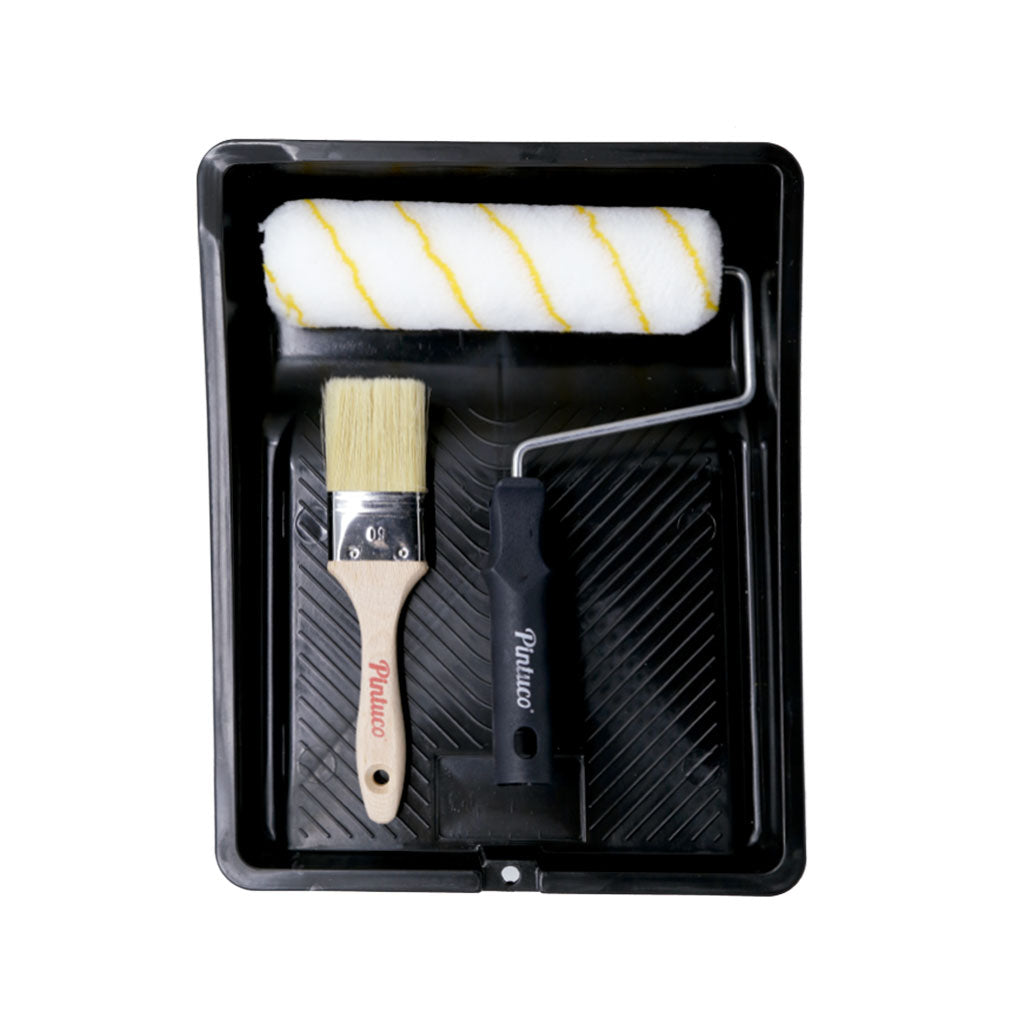 Kit Profesional Bandeja + Rodillo 9" + Brocha 2" - Pintuco