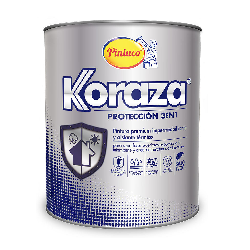 Koraza Protección 3 en 1 Blanca Galón - Pintuco