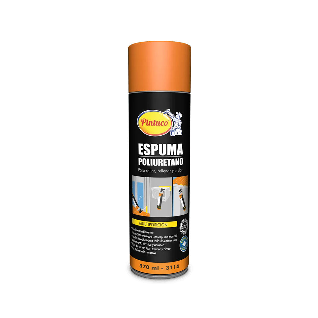 Pintuco Espuma Poliuretano Aerosol 570 ml - Pintuco