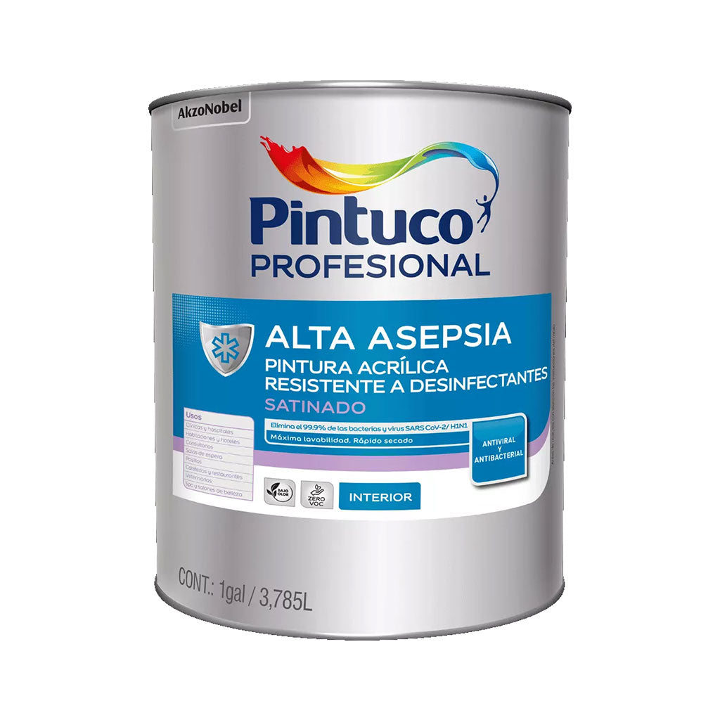 Pintura Acrílica Alta Asepsia Blanco - Pintuco