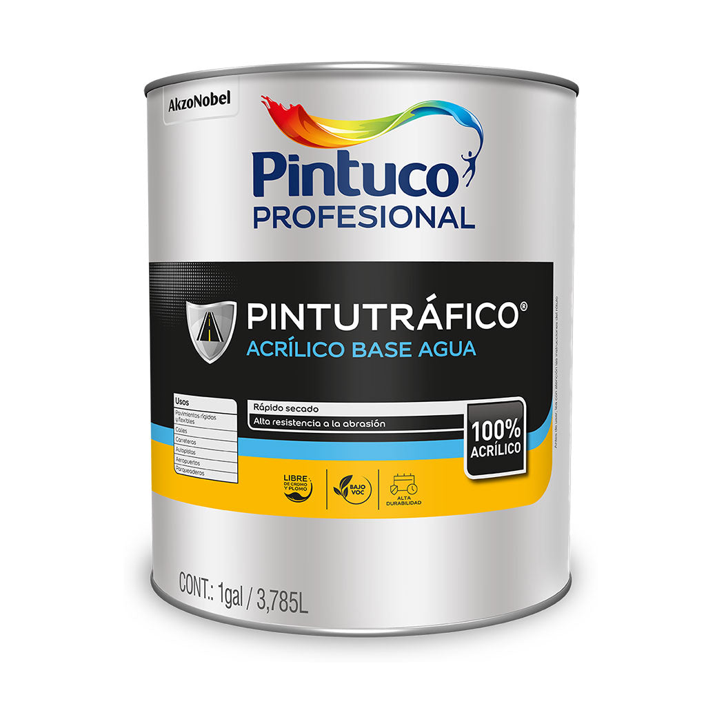 Pintutráfico Acrílico Base Agua Amarillo - Pintuco