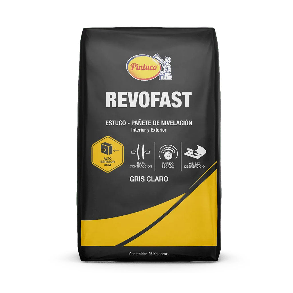 Revofast Estuco bolsa 25 kg - Pintuco