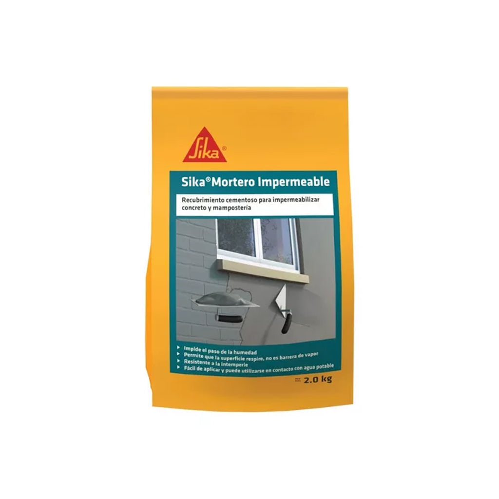 Sika Mortero Impermeable Gris 2 kg - Sika