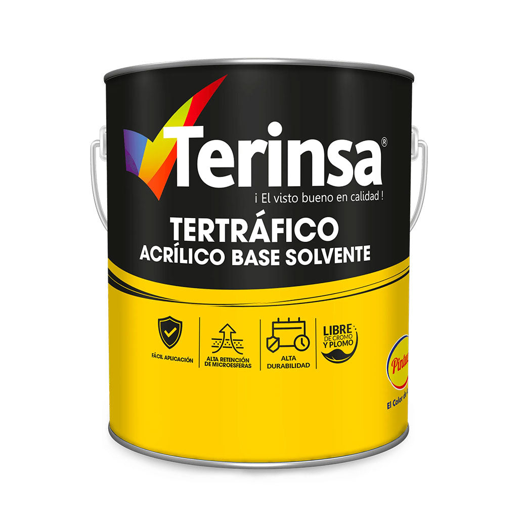 Tetráfico Acrílico Base Solvente Blanco Tambor - Terinsa