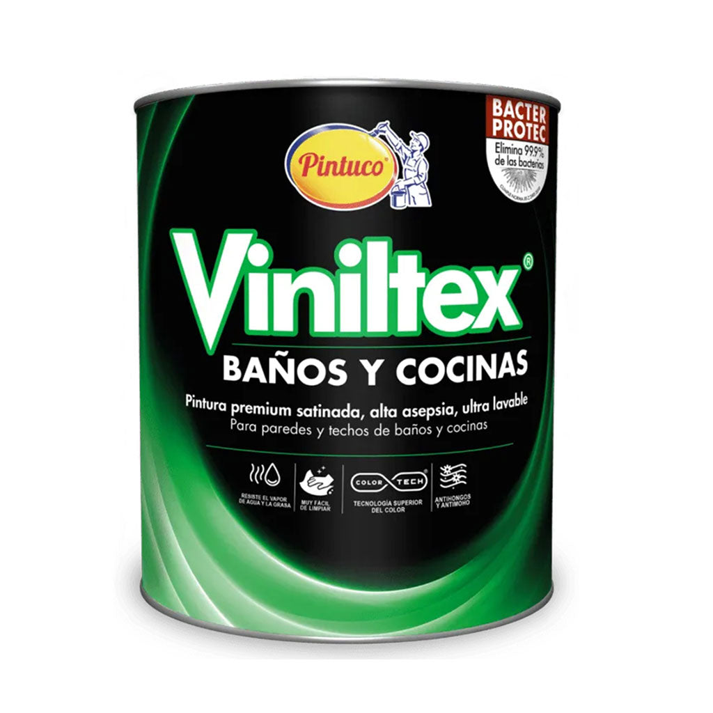 Viniltex Baños y Cocina Blanco - Pintuco