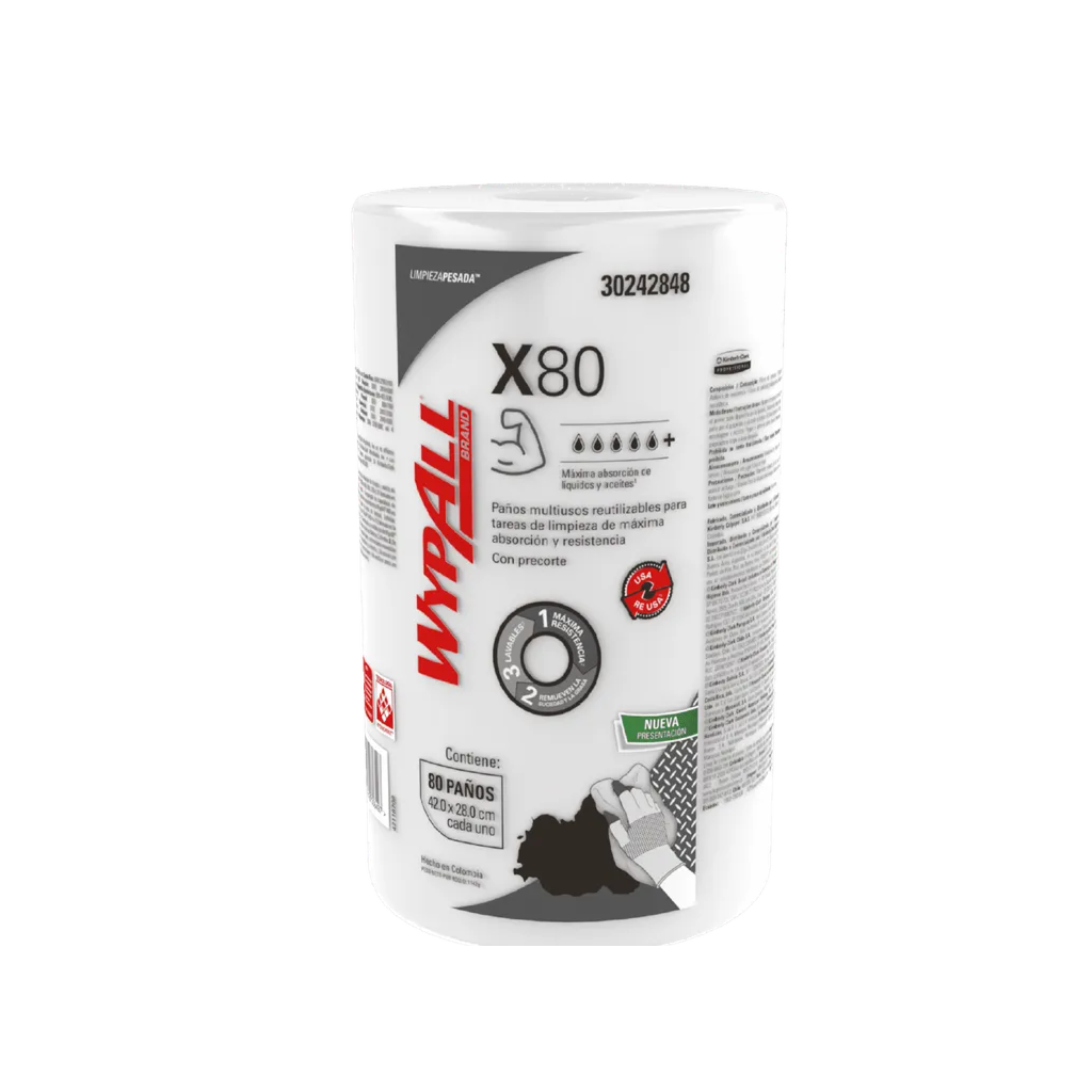 Wypall X80 Regular Rollo - Wypall-Kimberly-clark
