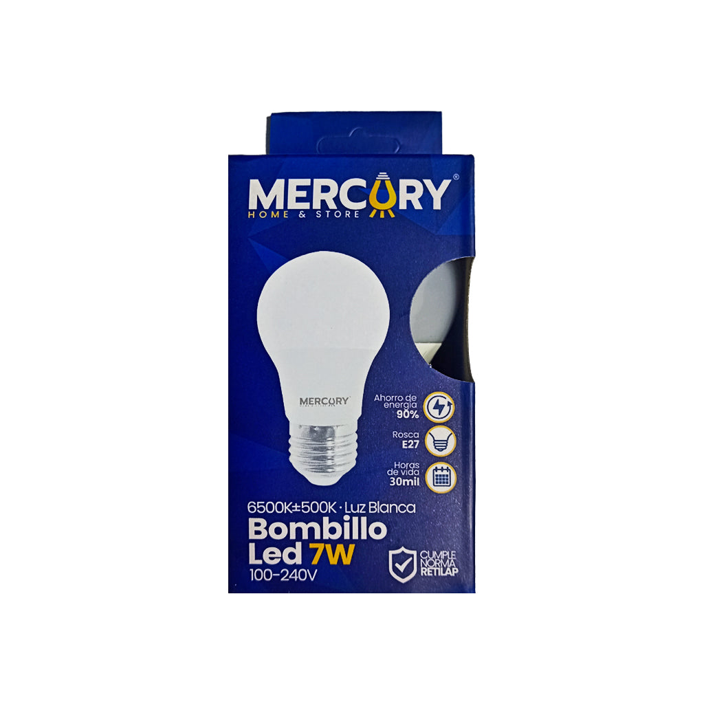 Bombilla LED E27 Luz Blanca 6500K 90 Lumens - Mercury