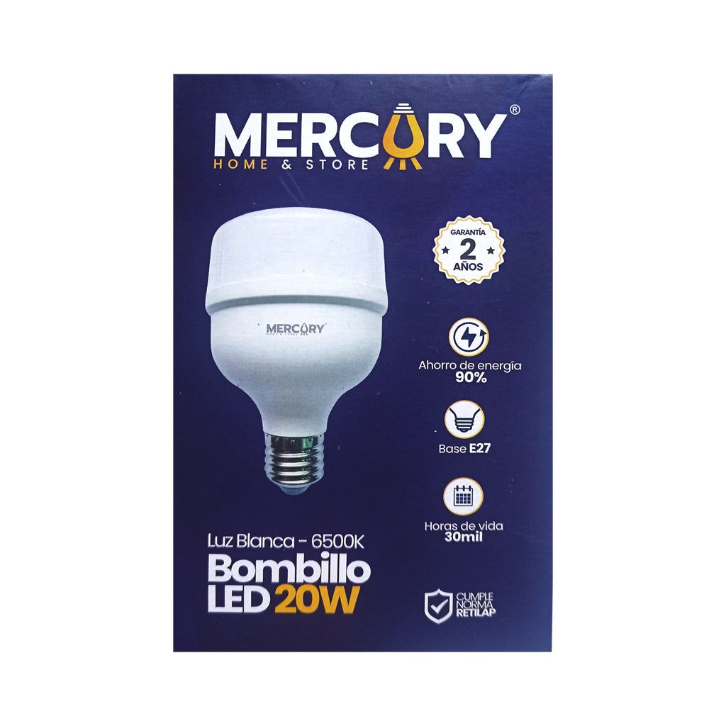 Bombillo LED E27 6500k - Mercury