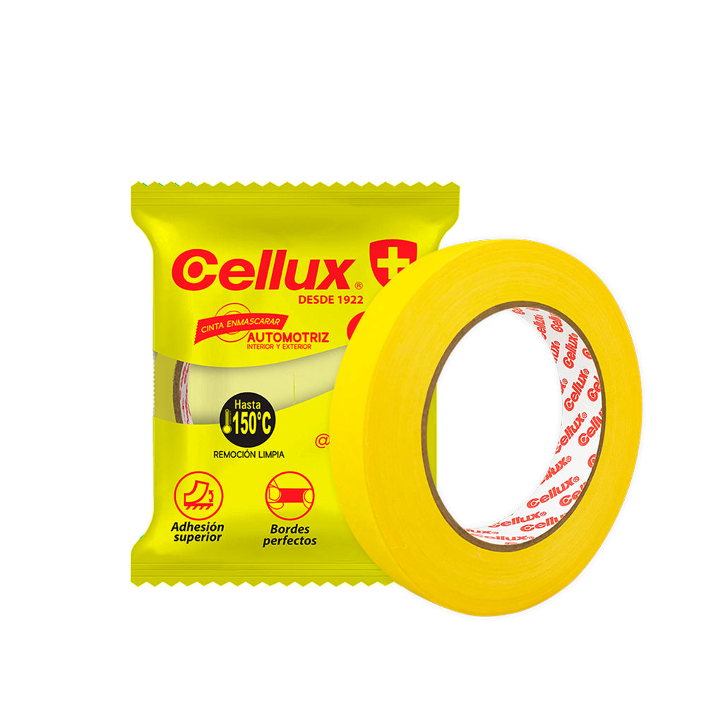 Cinta Enmascarar Automotriz Amarilla - Cellux