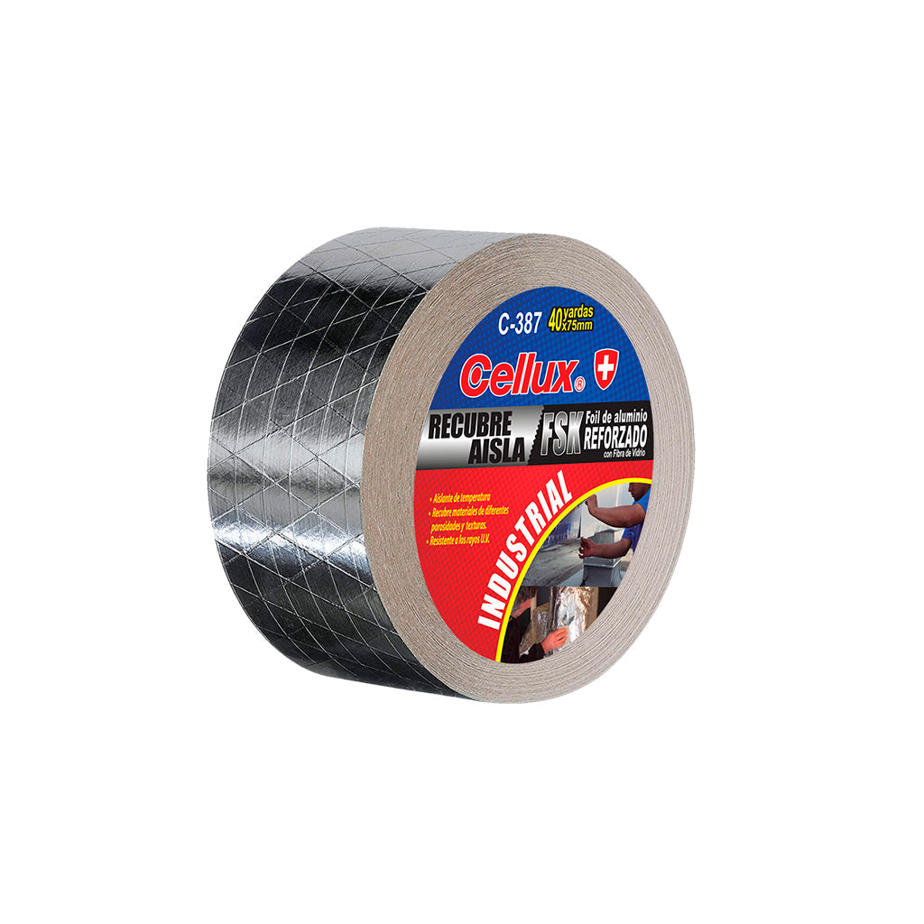 Cinta Foil Aluminio Reforzada 2" x 40 yds - Cellux
