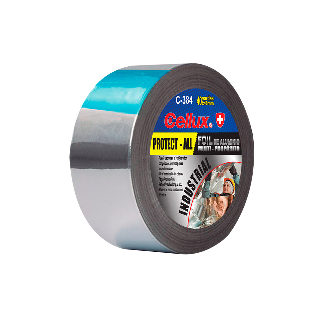 Cinta Foil de Aluminio 2" x 40 yds - Cellux