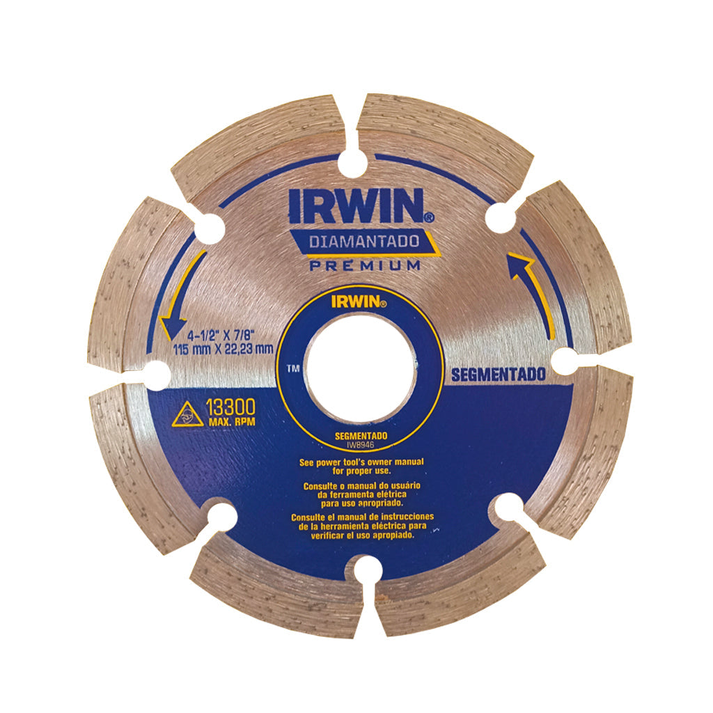 Disco Diamantado Segmentado - Irwin