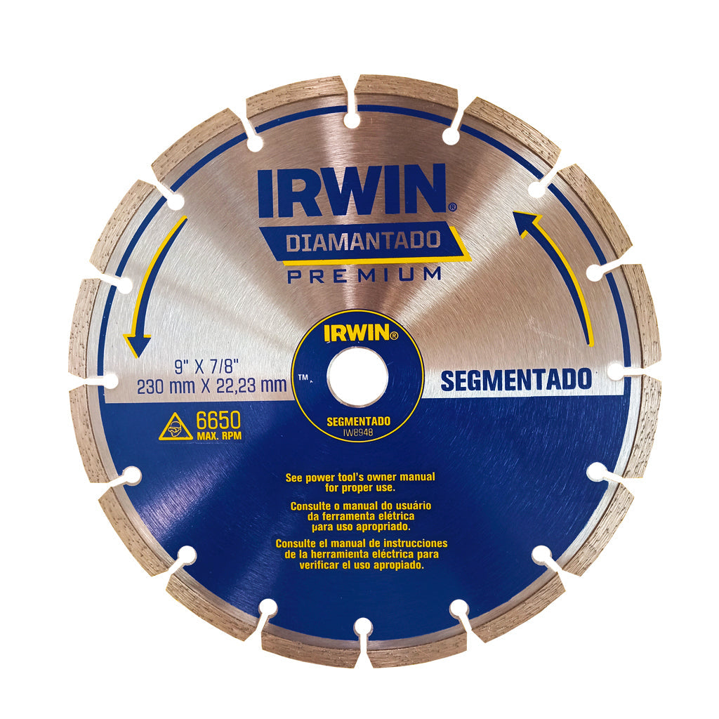 Disco Diamantado Segmentado - Irwin