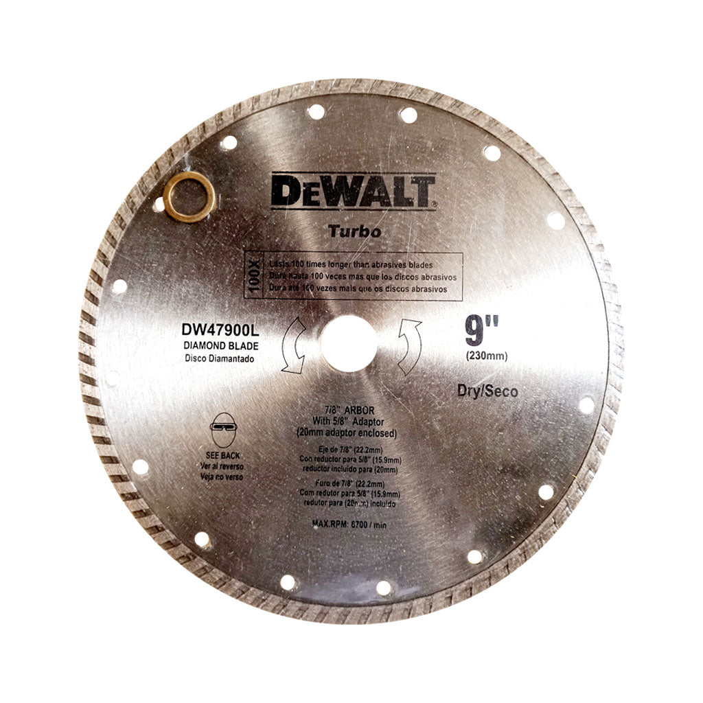 Disco Diamantado Turbo DW47900HP 9" x 5/8" - Dewalt