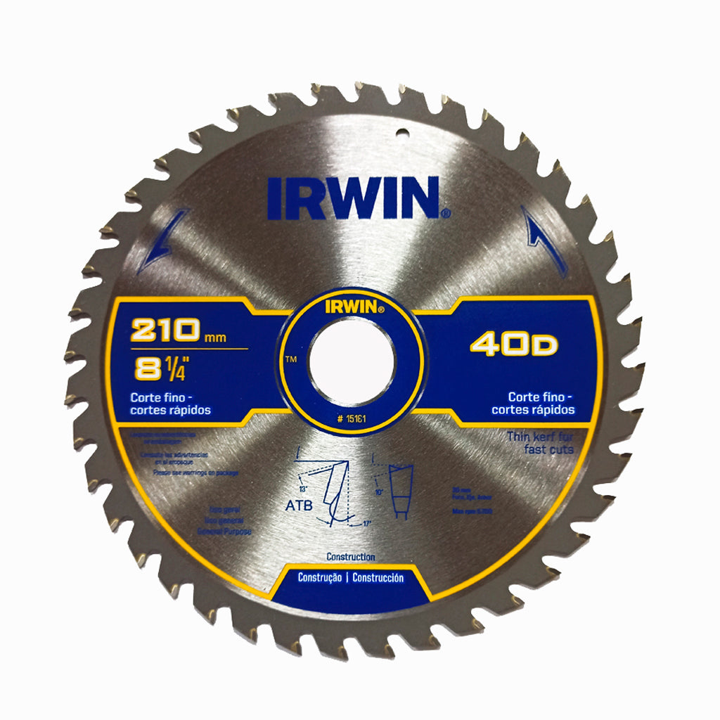 Disco Sierra Circular de CT - Irwin