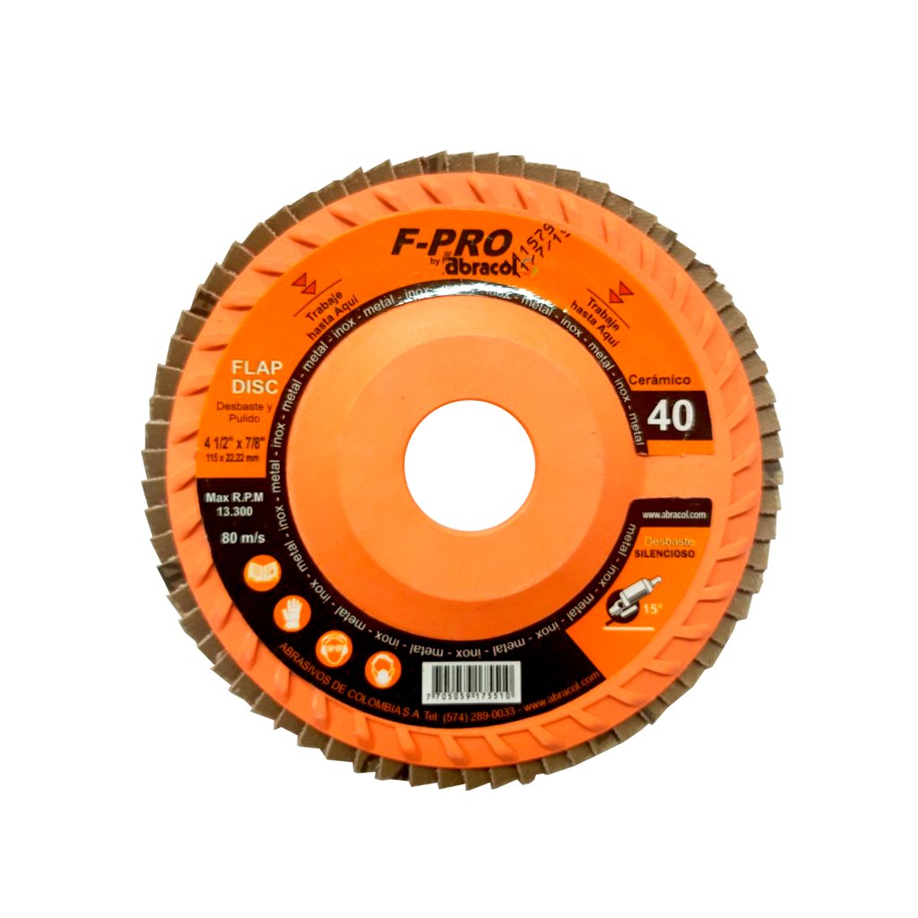 Disco Flap F-PRO Cerámico Abracol