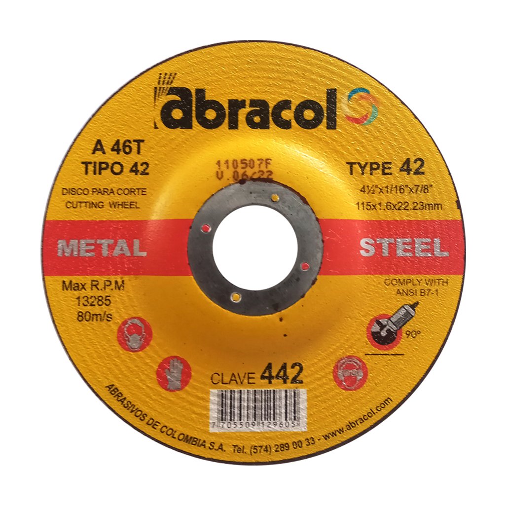 Disco Metal Tipo 42 Abracol