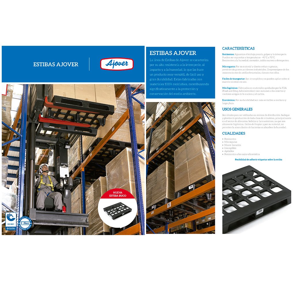 Estiba Ref. Buco Negra 1.0 x 1.2 mt - Ajover