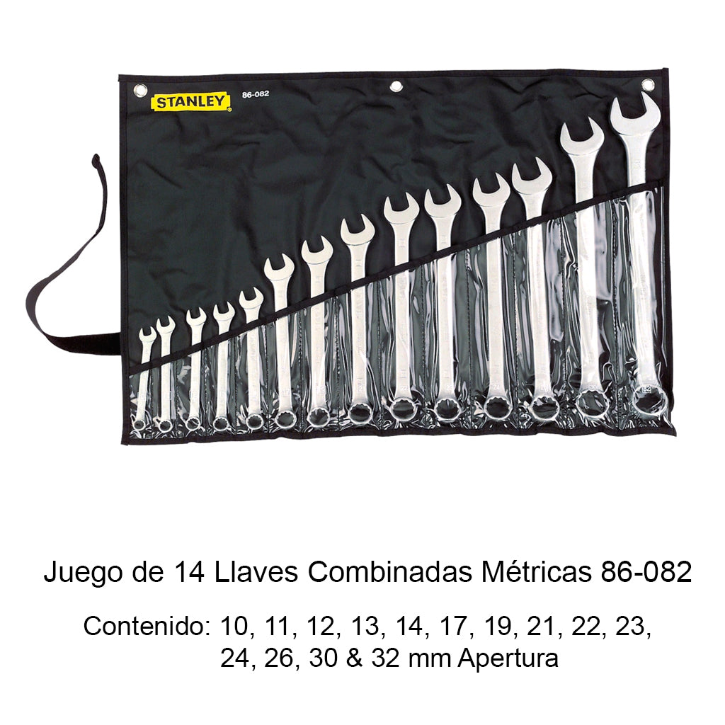 Juego de Llaves Combinadas - Stanley
