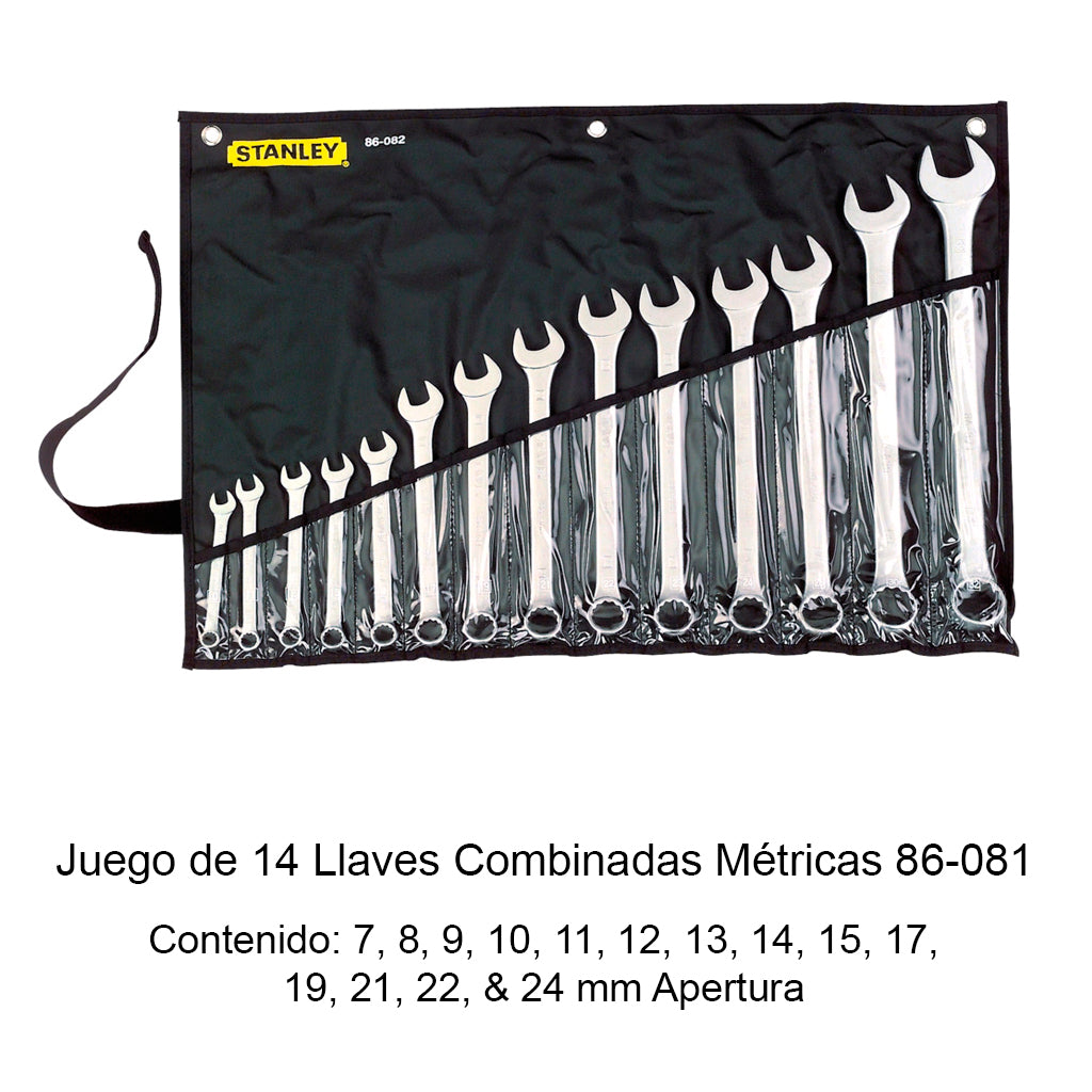 Juego de Llaves Combinadas - Stanley