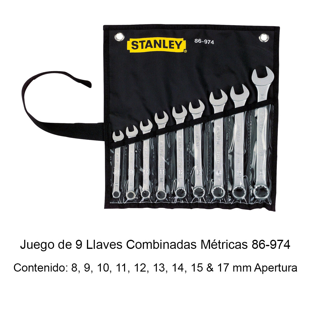 Juego de Llaves Combinadas - Stanley