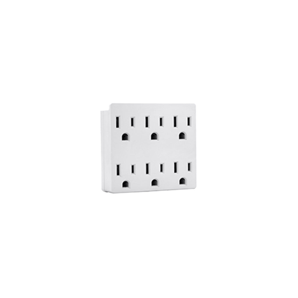 Multitoma de 6 Entradas Polo a Tierra - Leviton