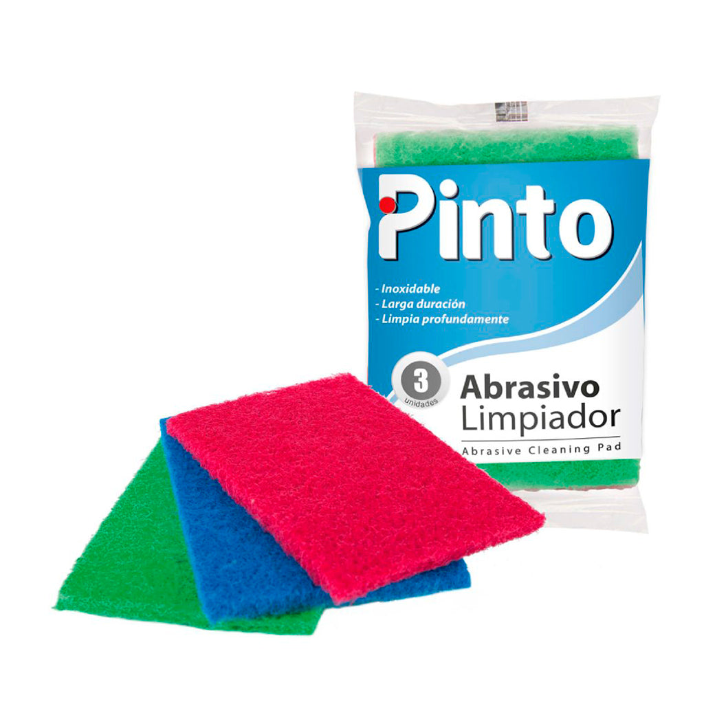 Paño Abrasivo limpiador 3 Unidades - Pinto