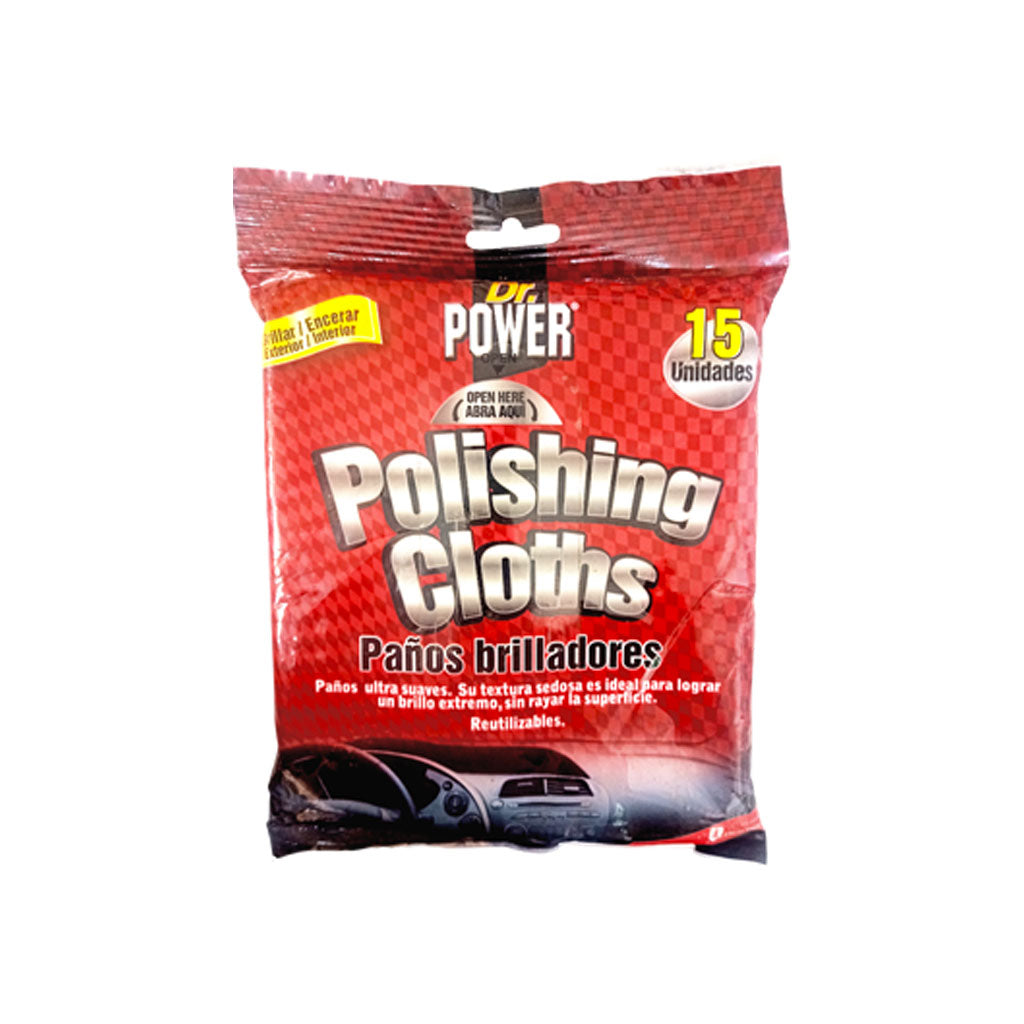 Paños Brilladores Bolsa x 15 und - Dr Power