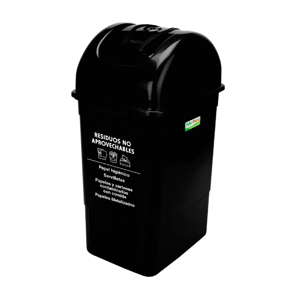 Papelera Tapa Vaivén Cuadrada - Pinto