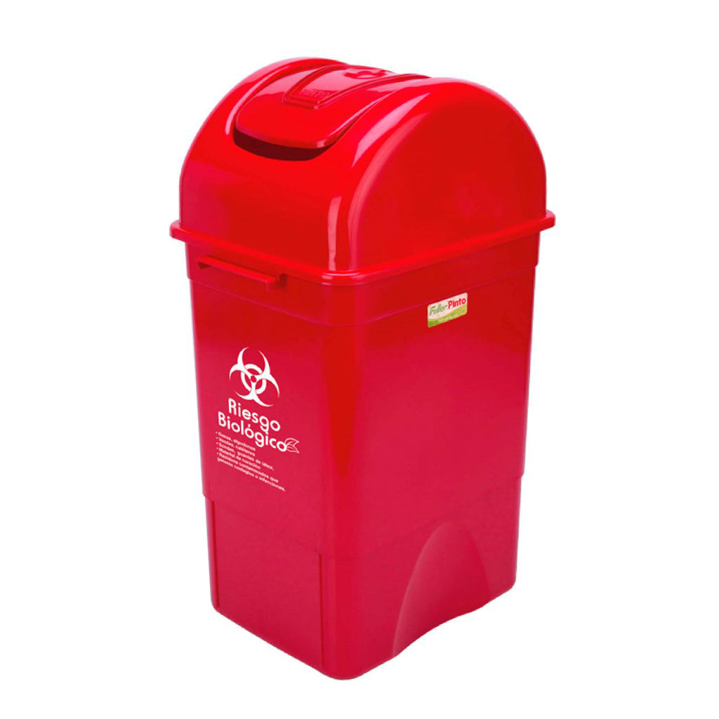 Papelera Tapa Vaivén Cuadrada - Pinto