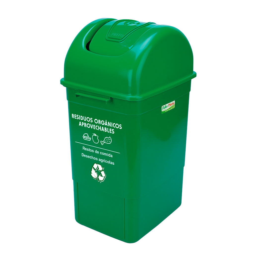 Papelera Tapa Vaivén Cuadrada - Pinto