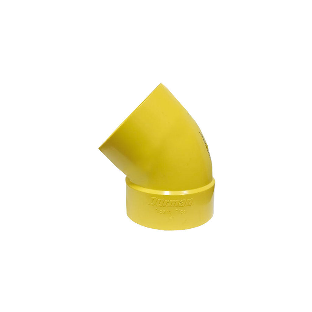 Codo PVC 45° CxE Sanitario - Durman