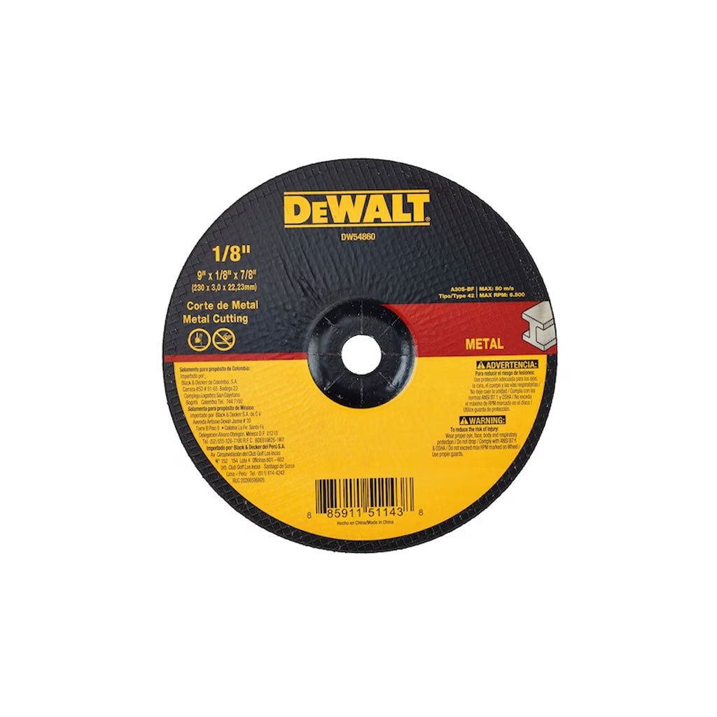 Disco Abrasivo de Corte - Dewalt