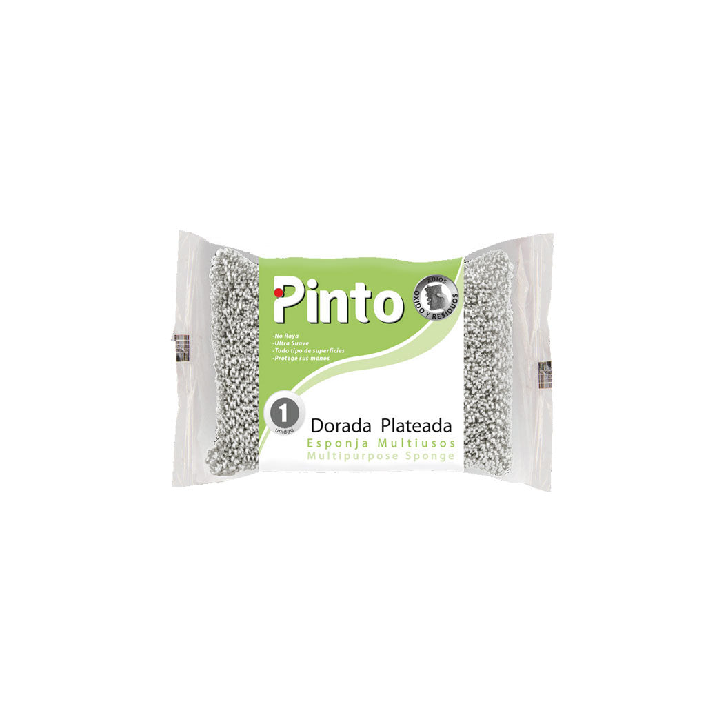Esponjilla Dorada Plateada x 3und Multiuso - Pinto