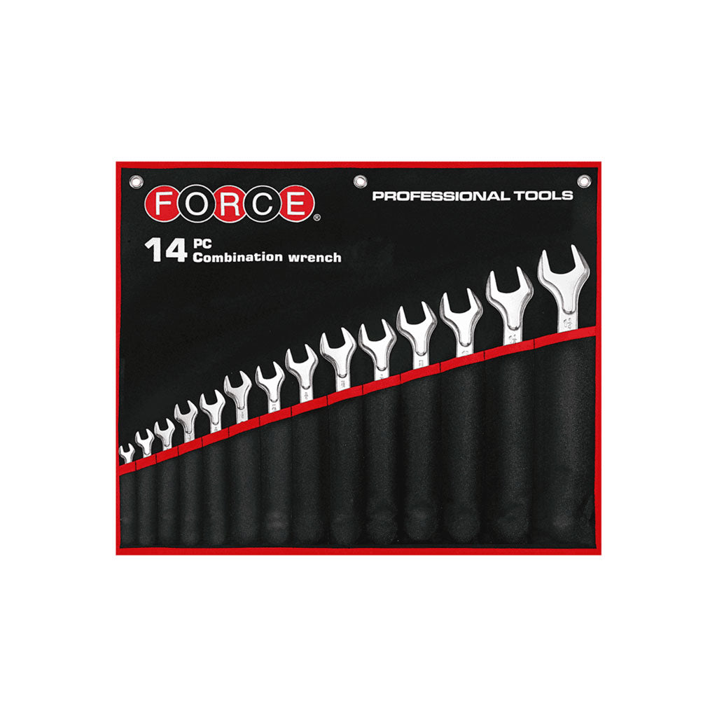 Juego 14 Llaves Combinadas 5/16” a 1-1/4" Con Funda - Force