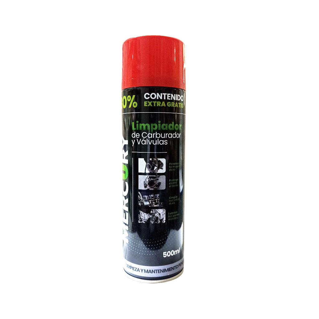 Limpiador Carburador y Válvula 500 ml - Mercury