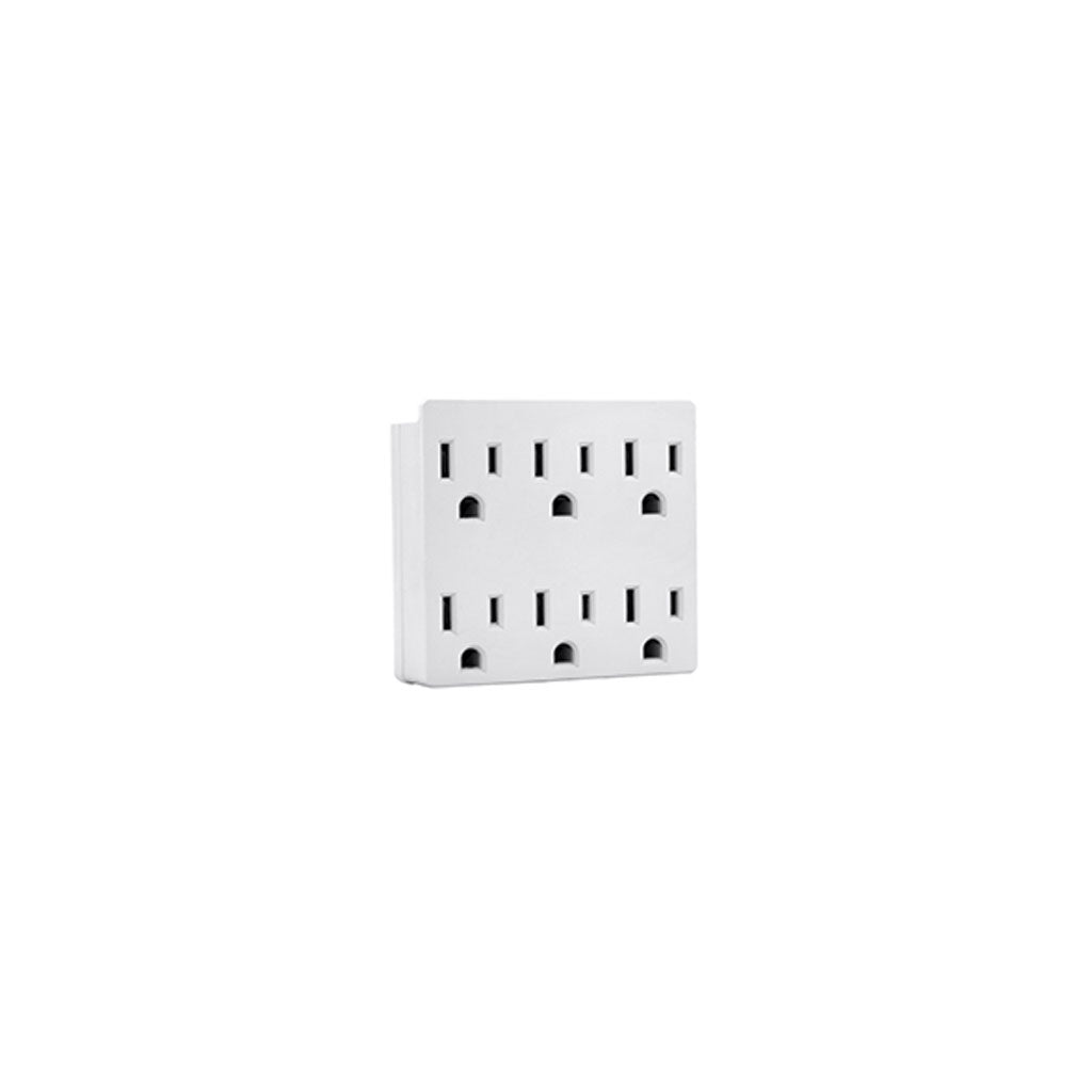 Multitoma con Polo a Tierra 15A 125V Blanco - Ave Colombia