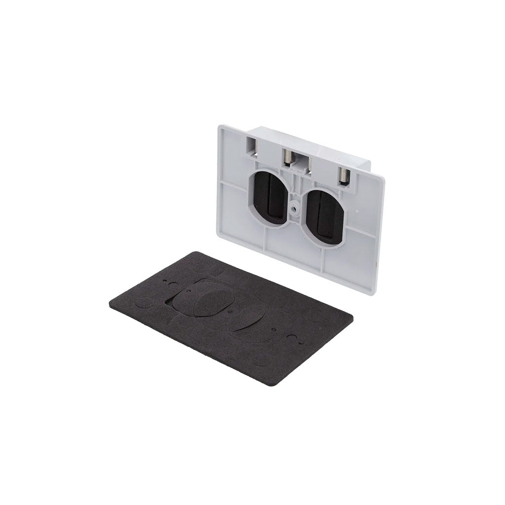 Placa Toma Doble Interperie Americano - Ciles