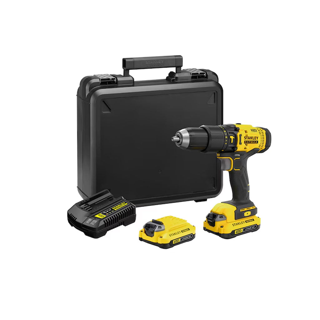 Taladro Percutor SCD711C2K-B3 1/2" de 20 v + 2 Baterías - Stanley 