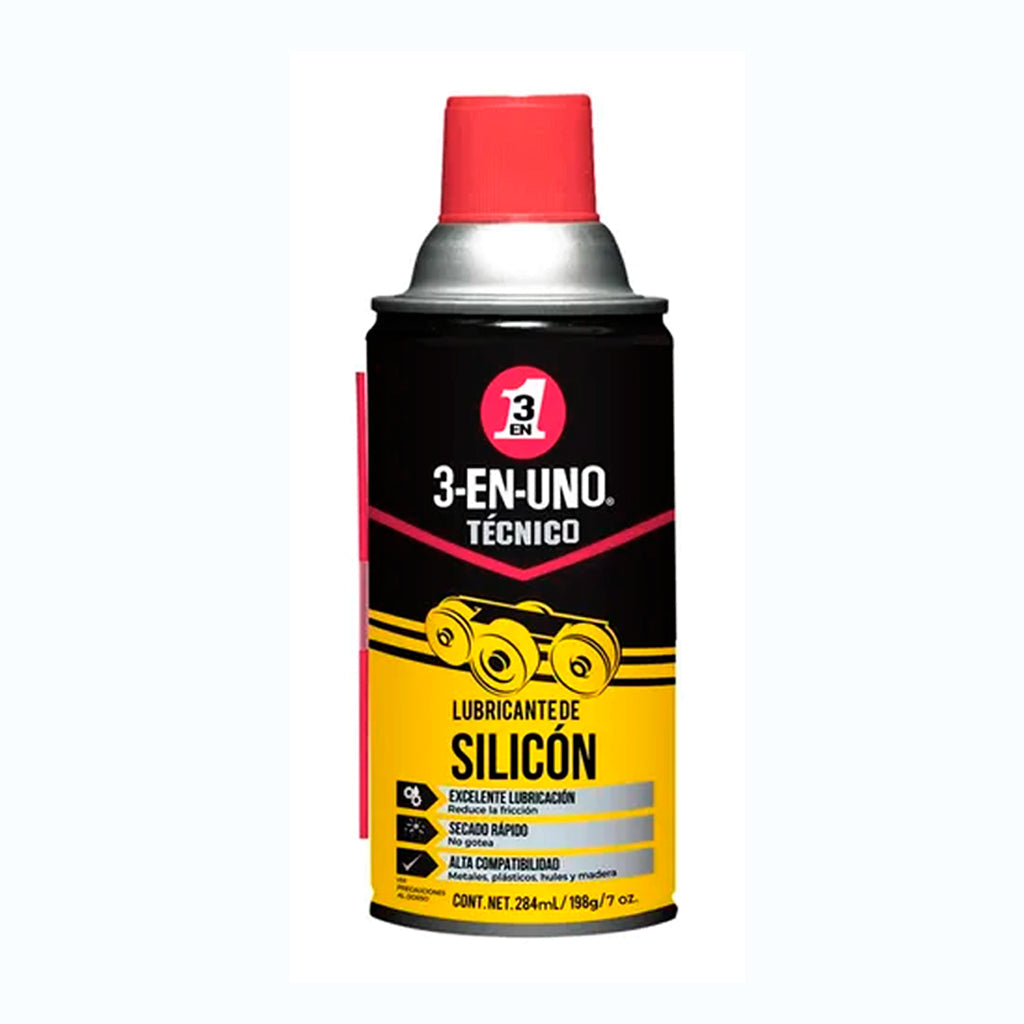 3 En Uno Lubricante de Silicón de 248 ml - 3 EN UNO