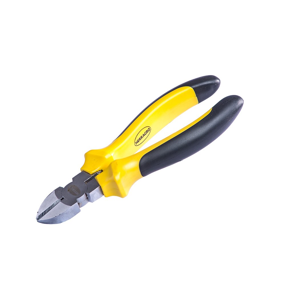 Alicate de Corte Diagonal de 7" (Cortafrío) sin Multiplicador - Herragro