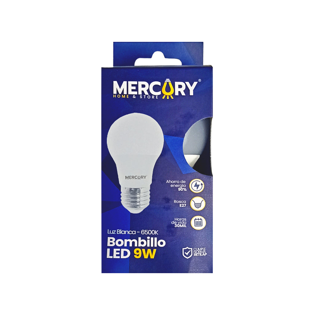 Bombilla LED E27 Luz Blanca 6500K 90 Lumens - Mercury