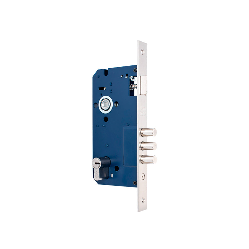 Cerradura 830 Incrustar 60 mm C/CIL Llave-Perilla - Duralock