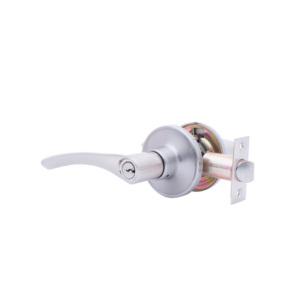Cerradura 240/241/246 de Manija Tubular Cromo Mate - Duralock